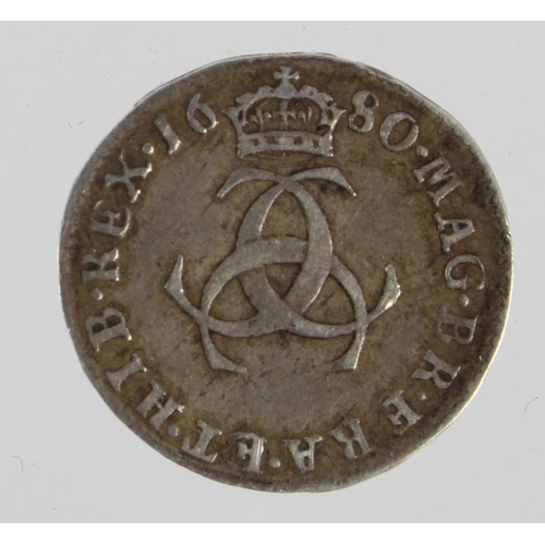 210 - Maundy Threepence 1680 nVF