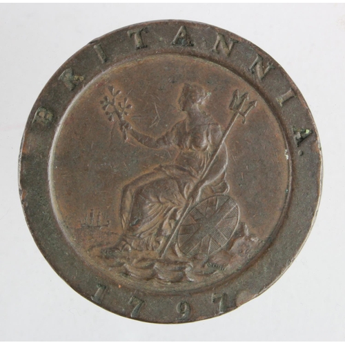 251 - Twopence 1797 copper 