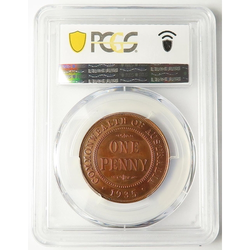 270 - Australia proof Penny 1935(m) slabbed PCGS PR63RB