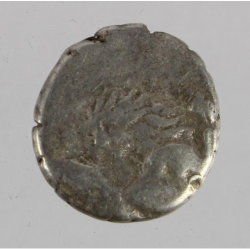 340 - Ancient Greek Chersonesus silver Hemidrachm c.5thC BC, forepart of lion r. facing l. / quadripartite... 