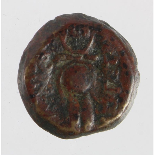 362 - Ancient Greek Syrian AE17 of Antiochus VII, 4.10g, Fine with an old ticket.