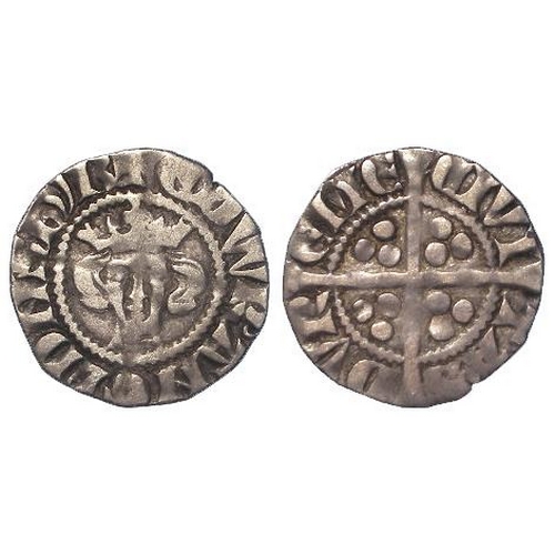 383 - Edward I silver Penny of Durham, 1.12g, toned GF