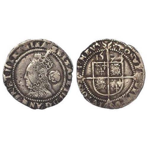 387 - Elizabeth I hammered silver Threepence 1574 mm. eglantine, S.2566, a few surface marks.