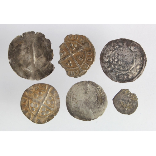 391 - English hammered silver coins (6) Short Cross to Edward and later, mixed grade.