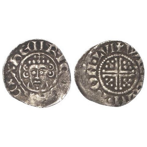 411 - Short Cross silver Penny of King John, class 5b, Willelm T on London, 1.35g, S.1351, nVF