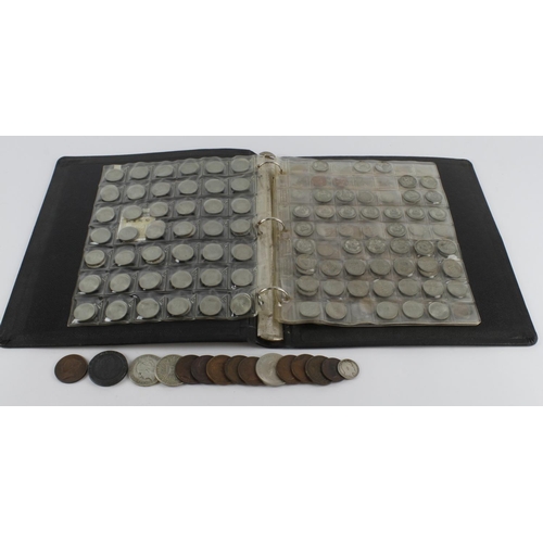 475 - GB Coins, plus Channel Isles and a few world, in an album and loose, 18th-20thC, silver noted.