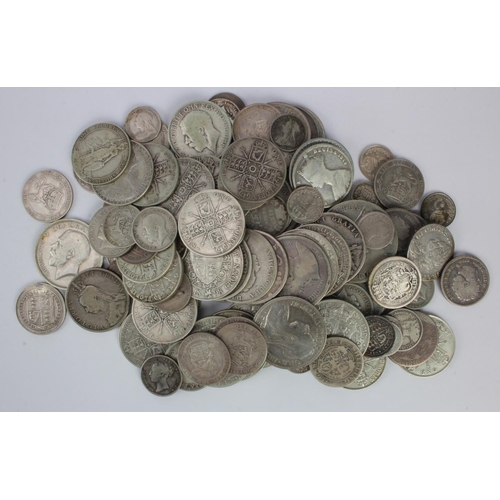 558 - GB Pre-1920 silver coins, 762g