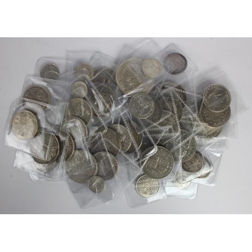 634 - GB Silver Coins (42) 17th-20thC assortment, mixed grade, some later high grade.