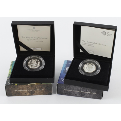 644 - GB Silver Proof Fifty Pences (4) All from the 