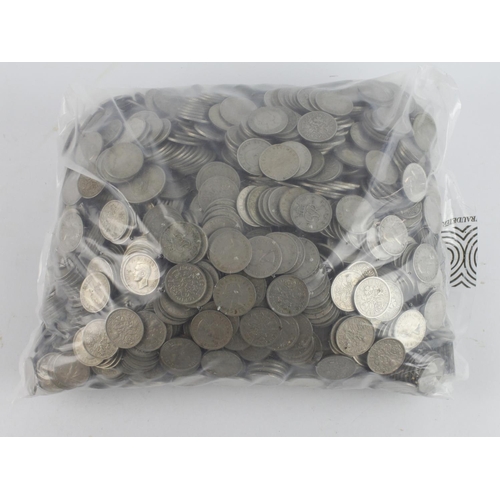 670 - GB Sixpences, cupro-nickel, 8KG