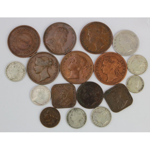 701 - Straits Settlements (17) 1862-1926 assortment, silver noted, mixed grade.