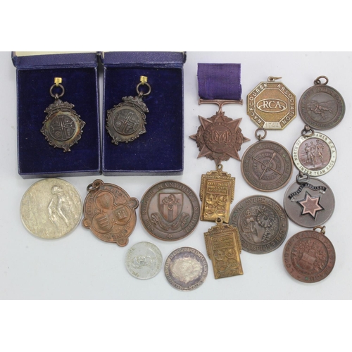 760 - British prize medals and fobs: Society Jewels/Medals (5): Printers' Charitable Corporation and simil... 