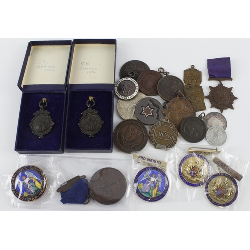 760 - British prize medals and fobs: Society Jewels/Medals (5): Printers' Charitable Corporation and simil... 