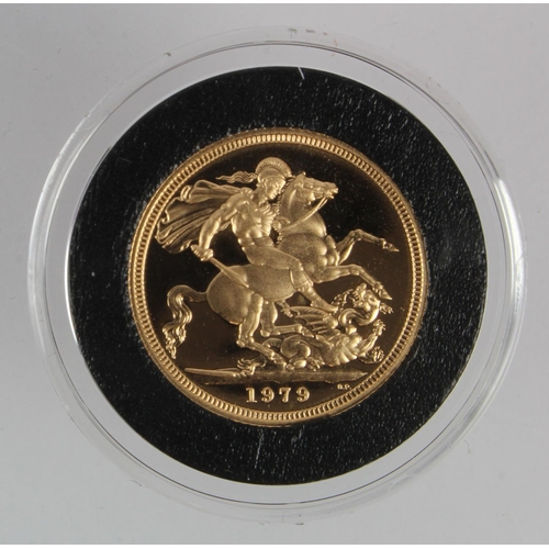 78 - Sovereign 1979 proof, aFDC in capsule only.