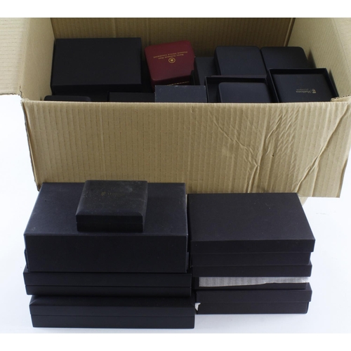 804 - Large box of luxury coin cases. Mainly from 