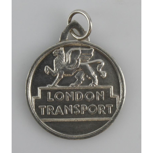 808 - London Transport silver Pass marked 