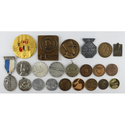 828 - Switzerland / Swiss commemorative medals, awards, plaques etc (22) 19th-20thC, noted Ostschweiz Kl. ... 