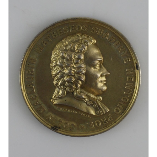 829 - Technology silver gilt medal awarded to Frederick H. Bowman, Session 1857-58, weighs 35.5gms