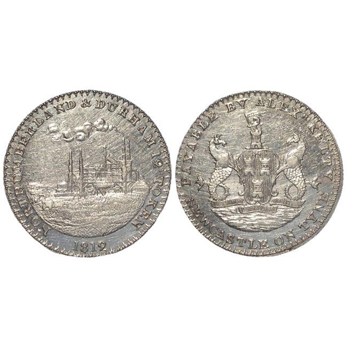 851 - Token, 19thC silver, Northumberland: Newcastle-on-Tyne, A. Kelty Shilling 1812, D#8, nEF.