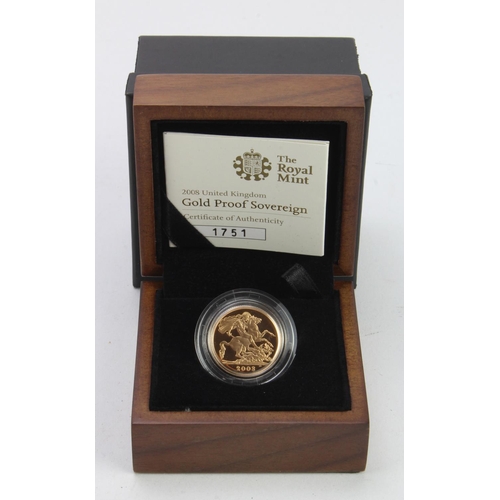 93 - Sovereign 2008 Proof FDC boxed as issued