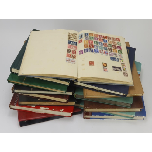 144 - Stockbooks and binders (approx 14) well filled with used stamps, some older noted, but largely unche... 