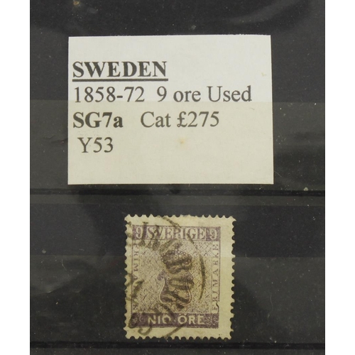 146 - Sweden 1858-72 SG7a 9 ore used cat £275