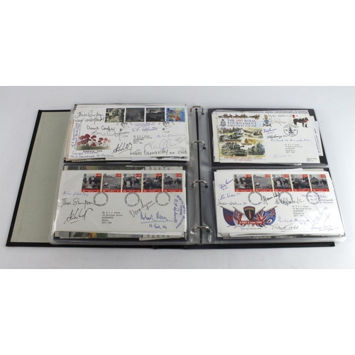 169 - Military themed autographed covers - noted Beharry VC, Richard Todd, Eric Wilson VC, Watkins VC, Bil... 