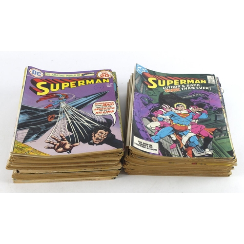 424 - Superman. A collection of approximately fifty Superman Comics, between nos. 152 & 414, published DC ... 