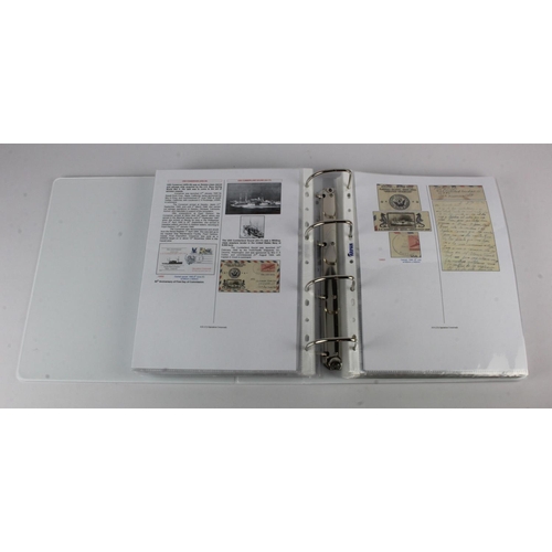 46 - Large four ring folder containing covers and letters. Tells the story of Operation Crossroads 1946 B... 