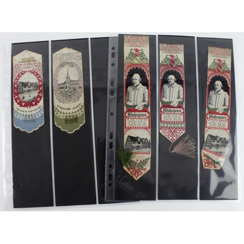 614 - Shakespeare related, Stevens bookmarks, varieties in size & colour (8)