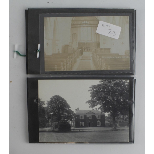 739 - Norfolk, Bressingham: Small selection in leaves including various 1930’s village scanes. (qty)