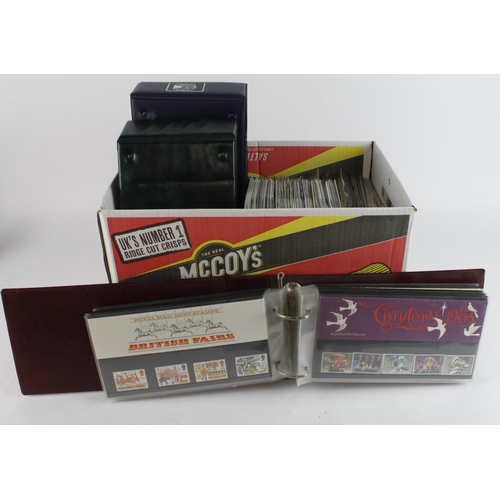 8 - GB - box packed with Presentation Packs, loose and in 3x albums. Approx 140 short format, late 1960'... 