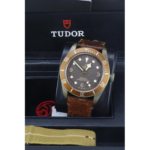 167 - Tudor Heritage Black Bay Bronze automatic gents wristwatch, ref. 79250BM, circa 2019. The bronze dia... 