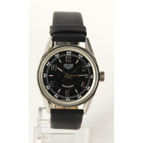 33 - Gents stainless steel cased Tag Heuer re-edition Heuer automatic wristwatch, ref. WS2111. The black ... 