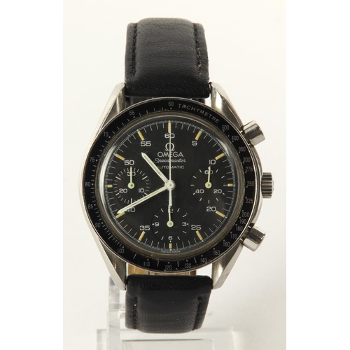 43 - Omega Speedmaster Automatic 'reduced' chronograph stainless steel cased gents wristwatch, ref. ST 17... 