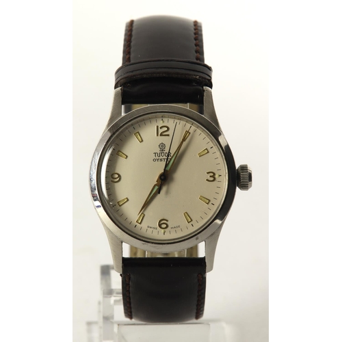 60 - Gents stainless steel cased Tudor Oyster manual wind wristwatch, ref. 4453 serial. 18019, circa 1984... 
