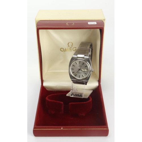 76 - Gents stainless steel cased Omega Seamsater wristwatch, ref. 166.0216.2, circa 1980. The silver dial... 