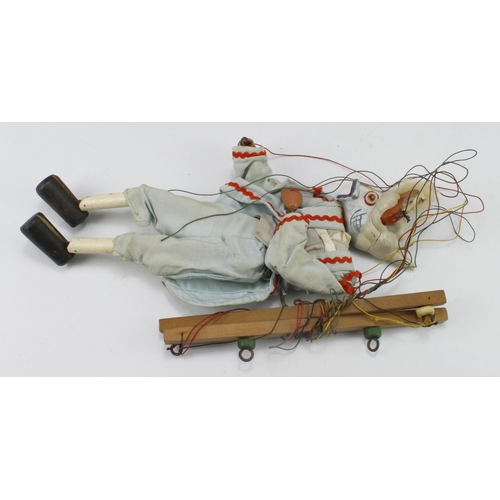 317 - Pelham Puppet. A rare Alice in Wonderland Fish Footman Pelham Puppet, height 28cm, contained in orig... 