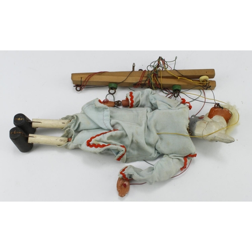 317 - Pelham Puppet. A rare Alice in Wonderland Fish Footman Pelham Puppet, height 28cm, contained in orig... 