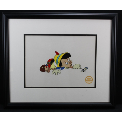 73 - Walt Disney Company Sericel. 60th anniversary edition animation cell serigraph (2004). Titled, Pinoc... 