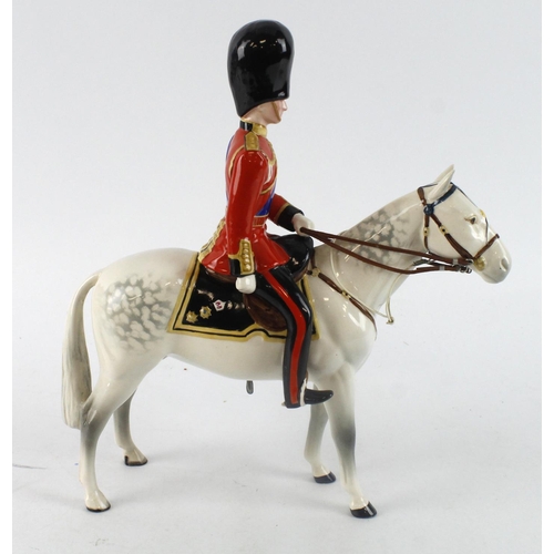 80 - Beswick 'HRH The Duke of Edinburgh mounted on 'Alamein' Trooping the Colour 1957' figure (no. 1588),... 