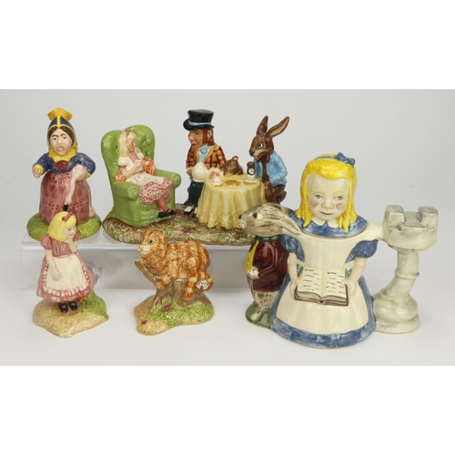 83 - Beswick. Four Beswick figure from the 1998-2000 Lewis Carol Series, comprising 'The Mad Hatters Tea ... 