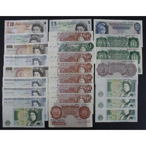 260 - Bank of England (25), Mahon to Lowther, 10 Shillings to 10 Pounds, including Peppiatt 10 Shillings 1... 
