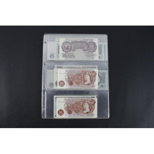 261 - Bank of England (27), a collection of high grade notes comprising Peppiatt 10 Shillings WW2 mauve is... 