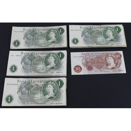 270 - Bank of England (54), a good collection of mid series FIRST PREFIX notes all '01', comprising Fforde... 