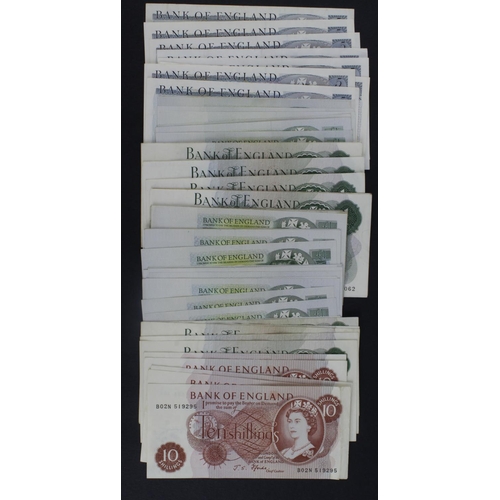 271 - Bank of England (56), Fforde 10 Shillings (6), O'Brien 1 Pound (2), Hollom 1 Pound (2), Fforde 1 Pou... 