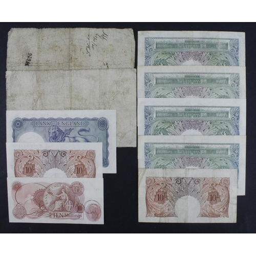 275 - Bank of England and Provincial (10), Peppiatt 10 Shillings 1934 (B236), 1 Pound 1948 (B260), Beale 1... 