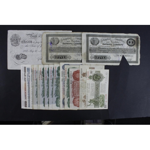 276 - Bank of England, Treasury and Provincial (20), Warren Fisher 10 Shillings and 1 Pound, Peppiatt 50 P... 
