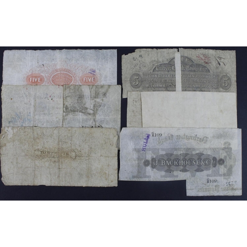 284 - Provincial Banks (6), Yeovil Old Bank, Somersetshire 1 Pound dated 1814 (Outing2443b), Craven Bank S... 