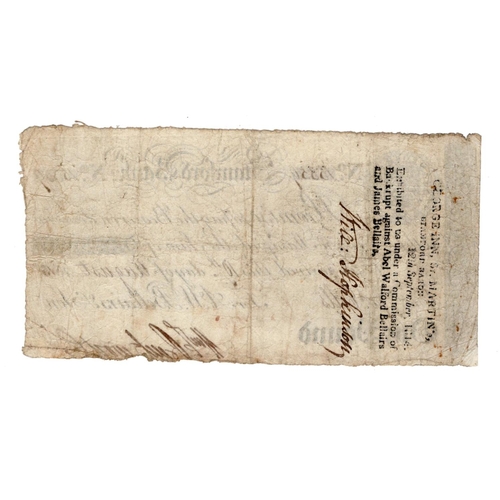 290 - Stamford Bank 1 Pound dated 10th August 1813, serial No. 15359 for A.W. Bellairs & Son (Outing2030a)... 